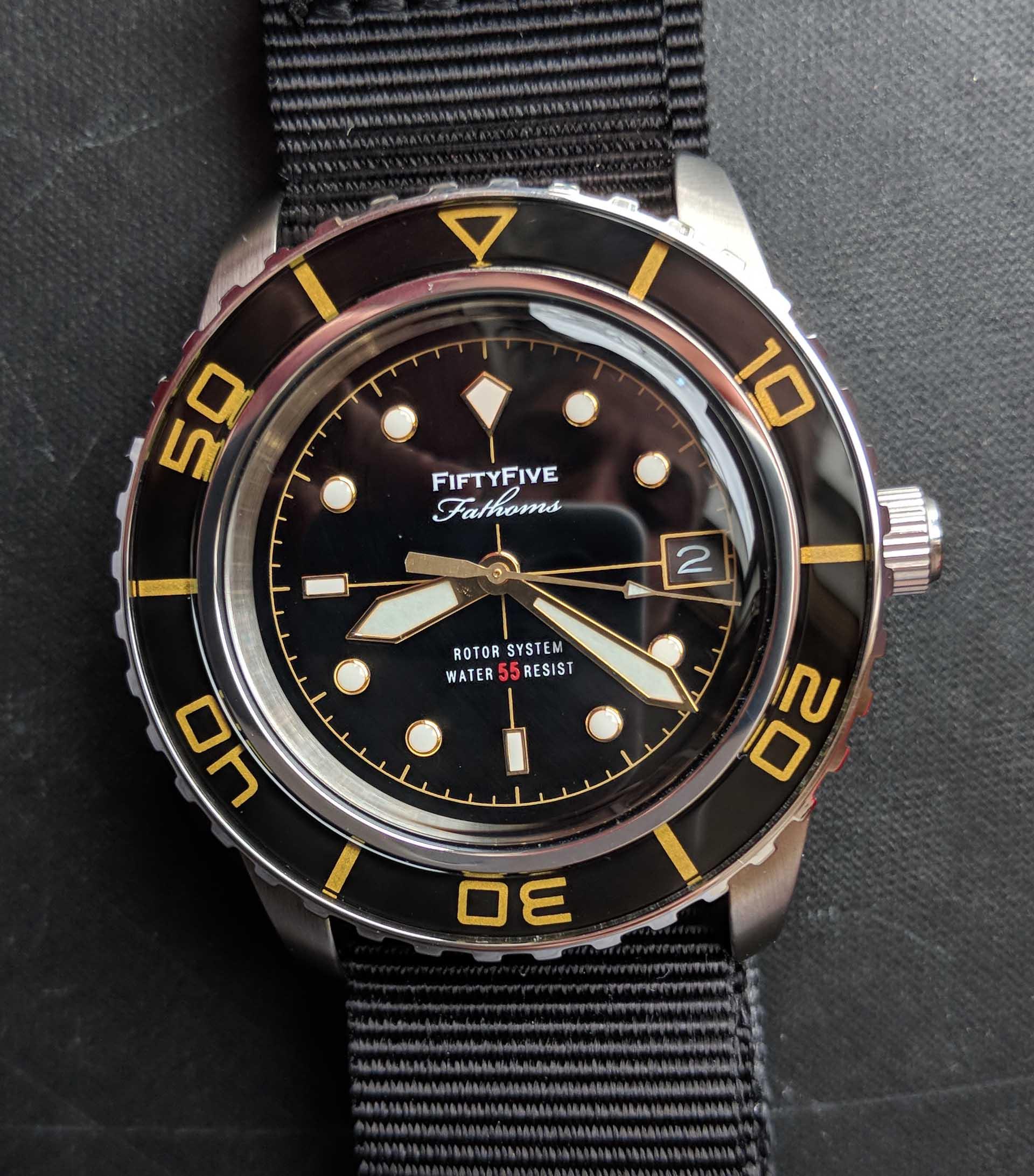 Fifty fathoms seiko mod best sale