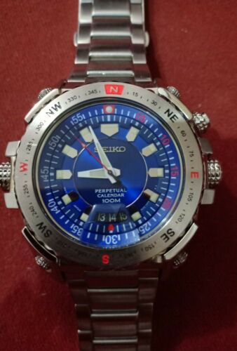 海外モデルSEIKO クォーツ パーペチャルカレンダー 6A32-00E0 QUARTZ VINTAGE Perpetual Calendar Seiko Quartz 6A32 00E0