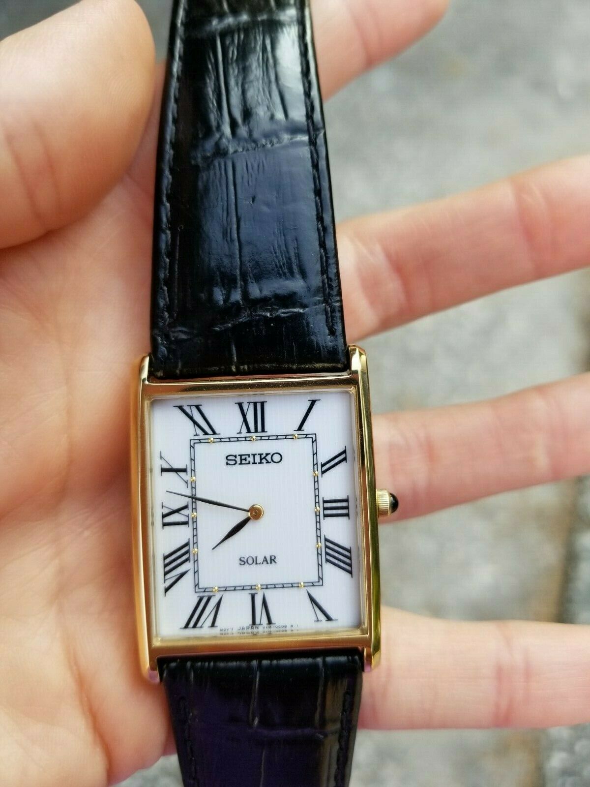 seiko men's sup880 analog display japanese quartz black watch