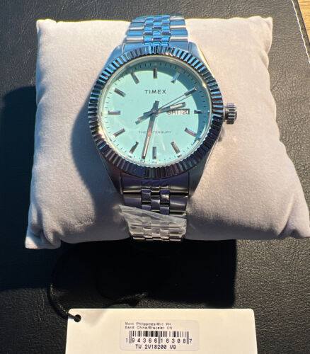 TIMEX Waterbury Legacy TW2V18200 Sky Blue Tiffany Mens Watch 41mm