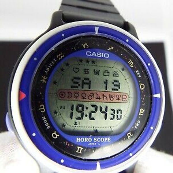 スーパ ーレアビンテージカシオホロスコープ腕時計Casio HoroScope Rare CASIO Vintage Digital Watch HOROSCOPE 90s STAR SPACE