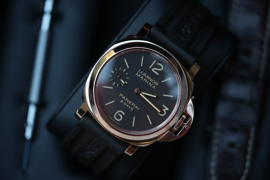 Rose gold panerai cheap luminor