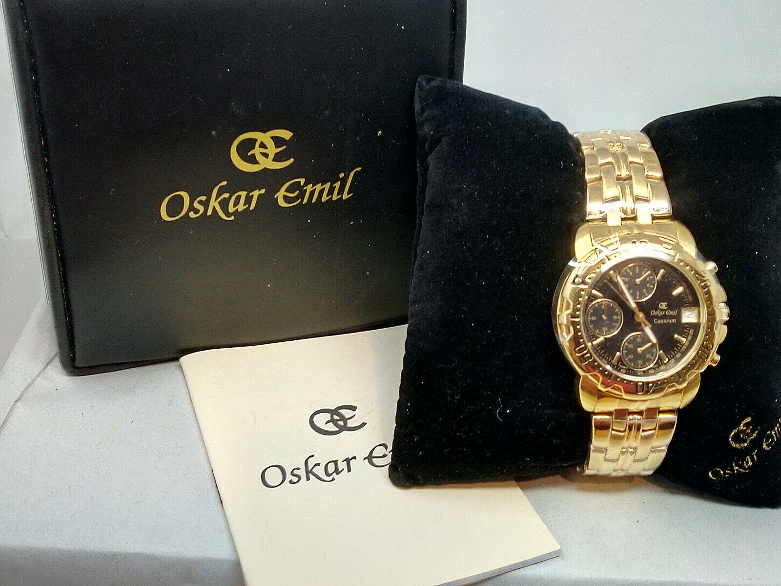 WRIST WATCH, gold-plated steel, Oscar Emil, chronograph. Clocks & Watches -  Wristwatches - Auctionet