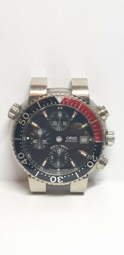 Oris Divers Chronograph Geh use 7542P Titanium mit Zifferblatt und