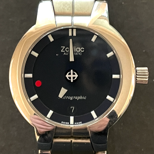 Zodiac Astrographic 2000 Men's Automatic Watch Running Blue Dial