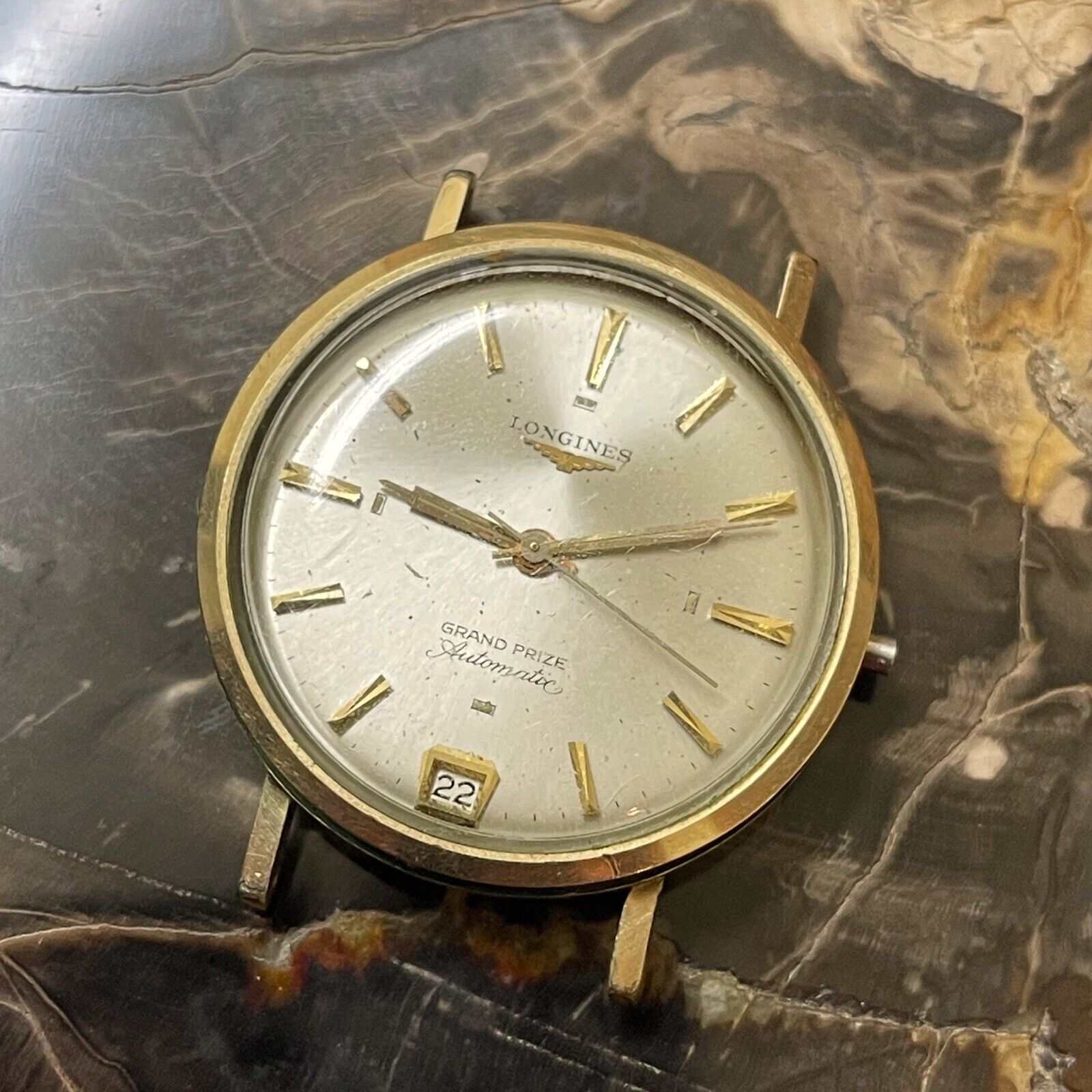 Vintage Longines Grand Prize 341 movement 1960s automatic watch date at 6 repair WatchCharts Marketplace