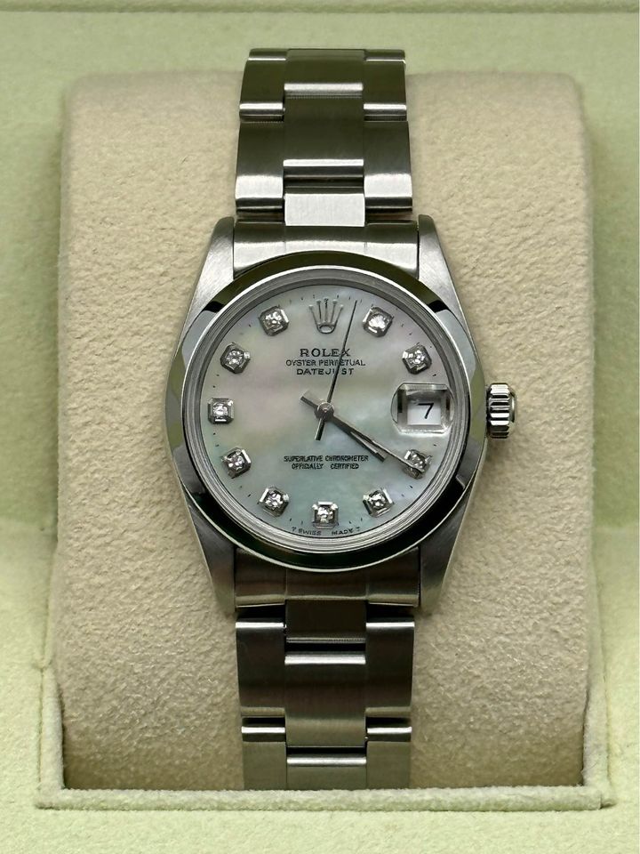 FSOT 1998 Rolex Ladies Datejust 31mm 68240 Mother of Pearl Diamond