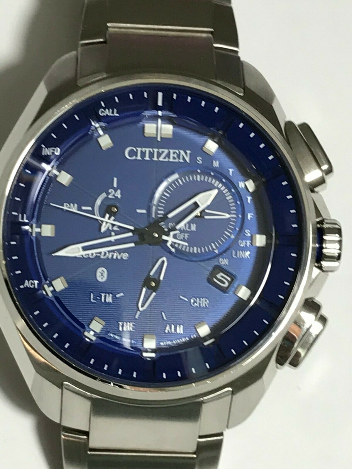 proximity pryzm bluetooth blue dial men's watch