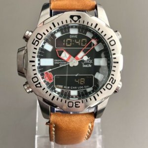 Inex SeaLife Professional Japan Made Citizen C500 Depth Meter Mens