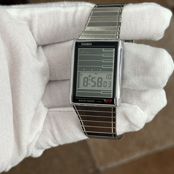 Rare Vintage Casio SG-100 Solar Digital Menâ s Sports Watch Module 624 ...