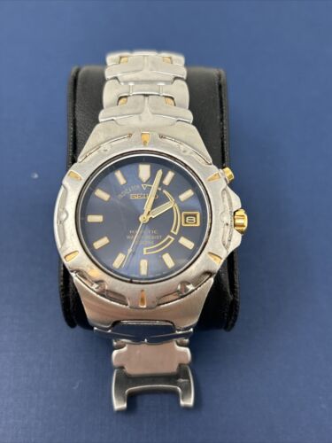 SEIKO 5M62 0A79 KINETIC 40mmWater Resist 2TONE WATCH BRACELET