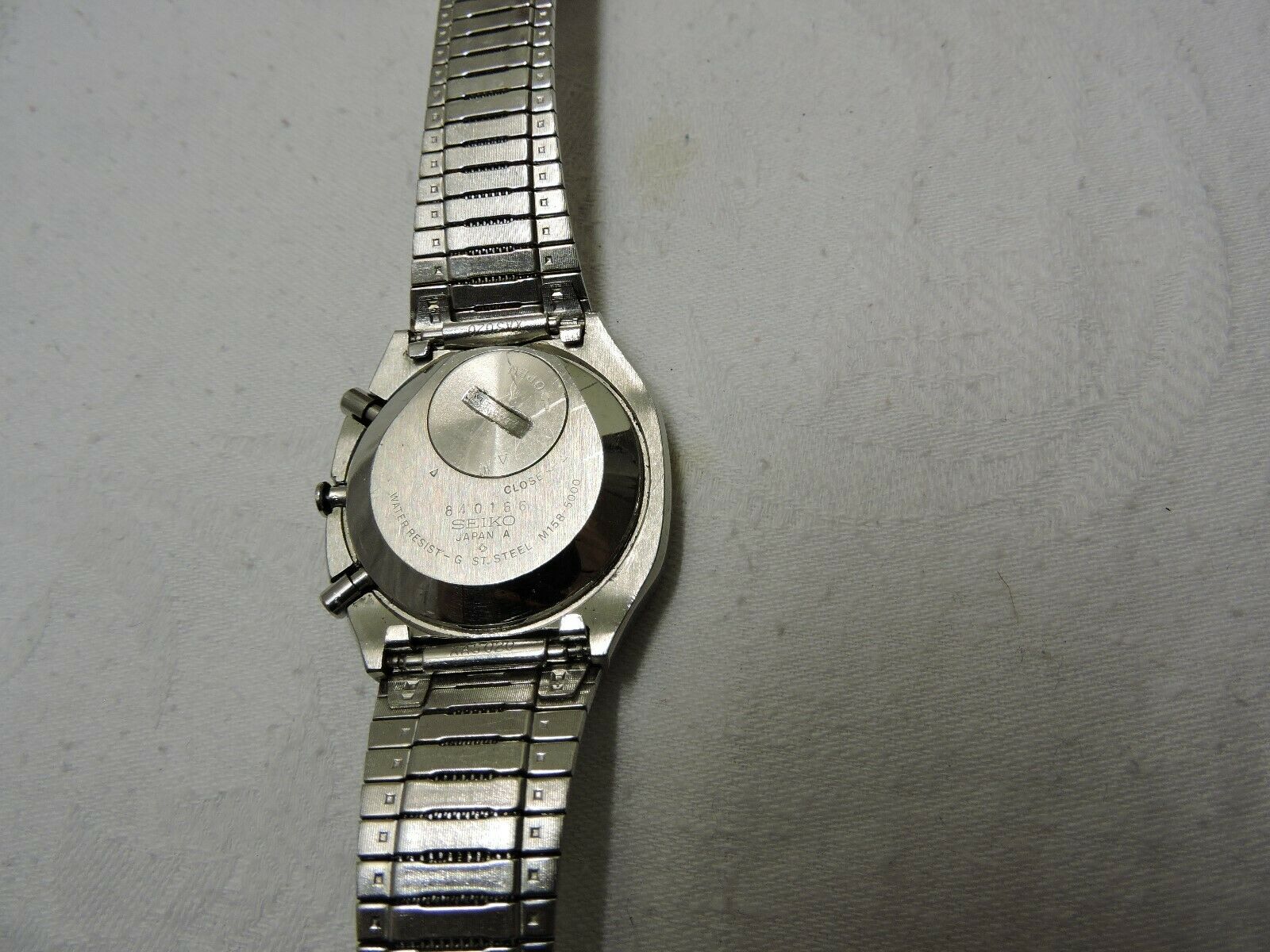 Seiko M158-5000 PAN AM Lcd Digital Watch / uhr mit box von 1977 