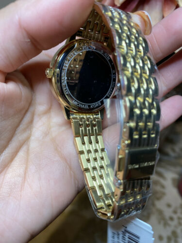 Michael Kors MK 4368 Melissa Three-Hand Gold-Tone Luxury Women's