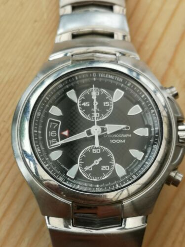 Seiko Men s Chronograph Date Watch 7T94 0AB0 WatchCharts