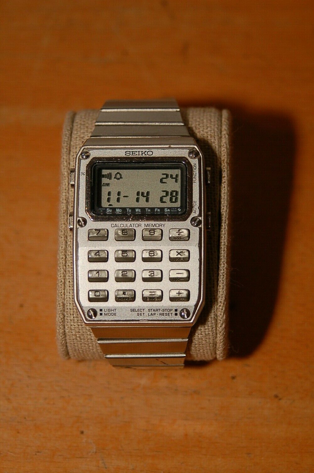 casio watch gold calculator