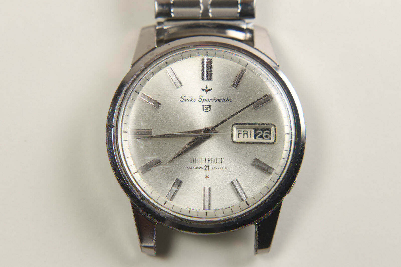 1960 s Vintage SEIKO Sportsmatic 5 Diashock 21 Jewel day date