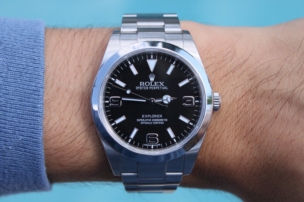 ♪99 FS: Rolex Explorer 212470 39mm Box/Papers MINT Stainless