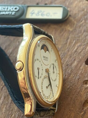 Vintage Seiko Moonphase 7F38 6030 Lagerware aus den 80ern NOS