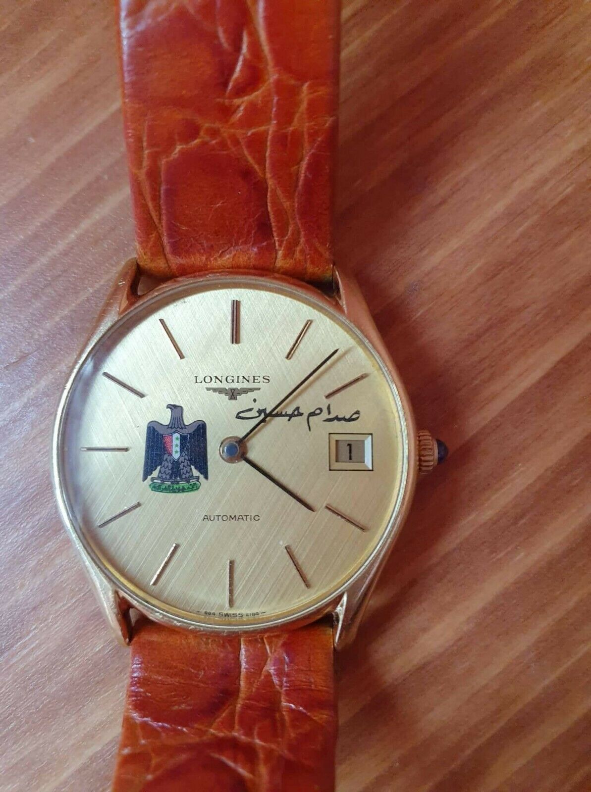 LONGINES for Iraq Air Force Saddam Hussein 18K 750 Gold