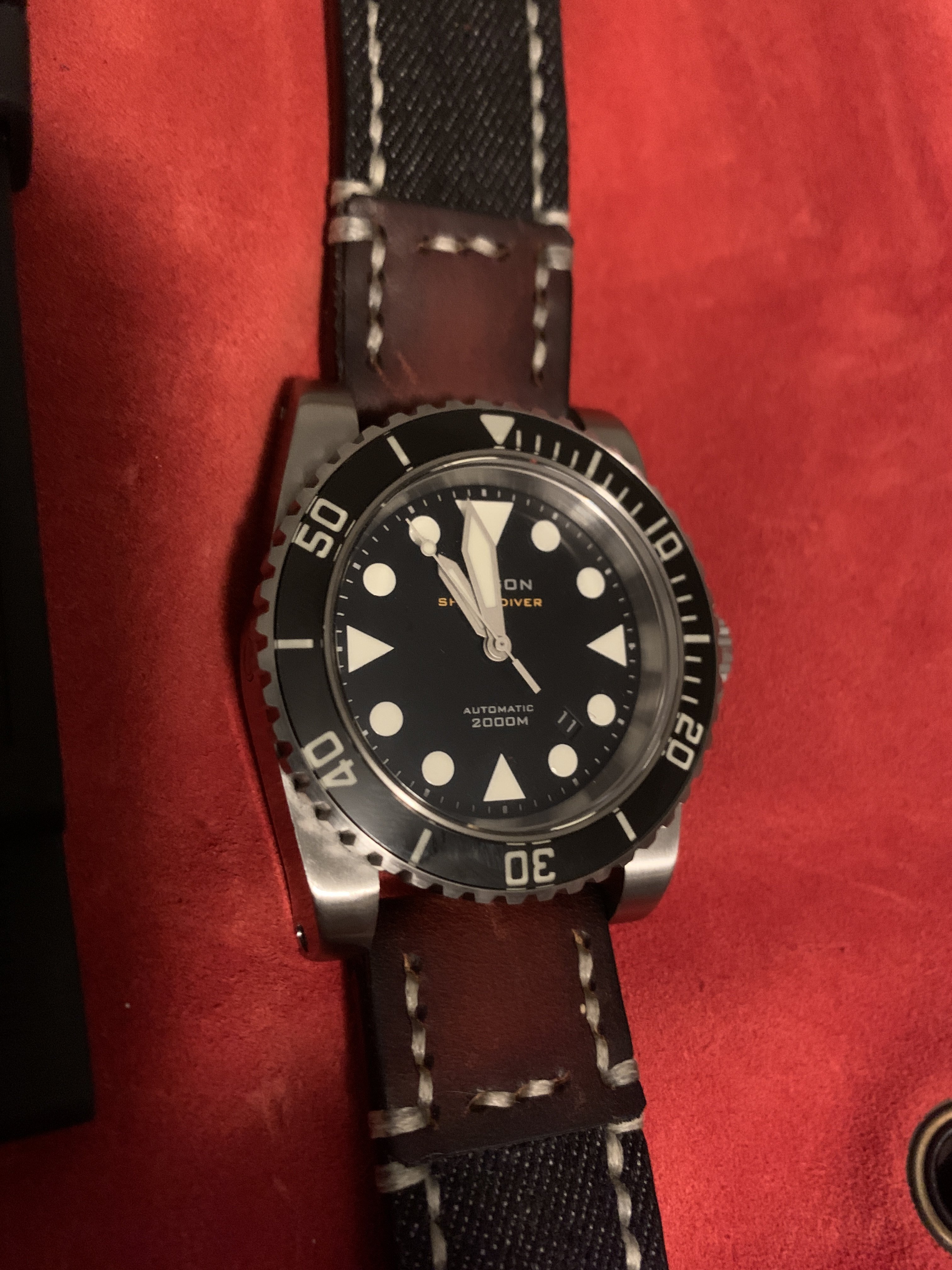 Helson shark hot sale diver 45mm