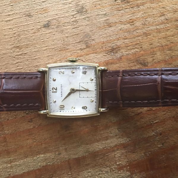 [WTS] one of my absolute favorite watches. A vintage 1942 Hamilton 14k ...