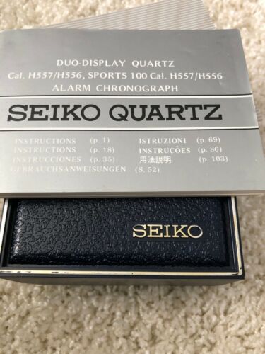 Vintage Seiko Alarm Chronograph Duo Display Caliber H557 H556