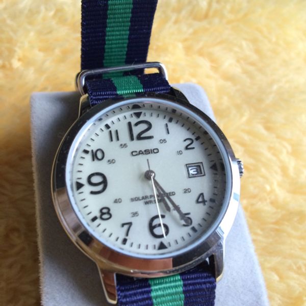 FS: Casio MTP-S100-9BVCF Solar Watch plus 2 NATOs | WatchCharts Marketplace