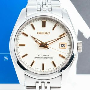 SEIKO SCVS001 White Dial Mechanical 6R15-00A0 Wristwatch for Men w/Box  #4529 | WatchCharts