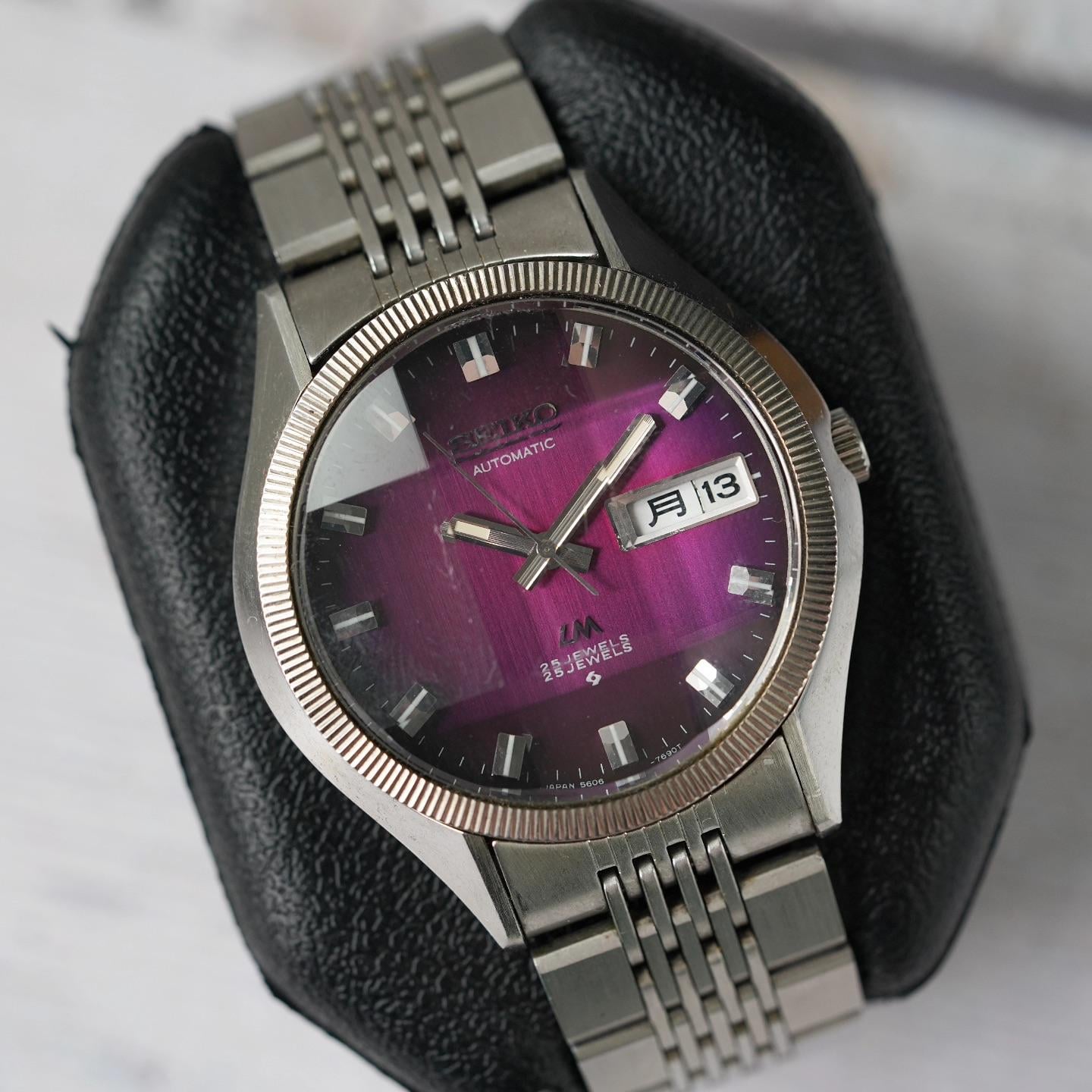 Seiki Sakino WTS] Rare Seiko LM 5606-7330 Lord Matic Blue and Purple
