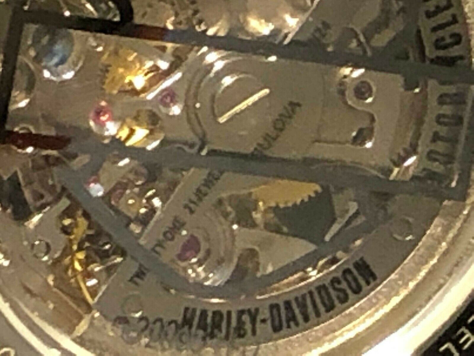 Harley square mechanical deals skeleton watch