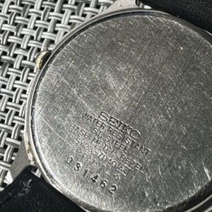 Seiko SQ Vintage DayDate 5Y23-7040 Men's Watch Roman Numerals RARE