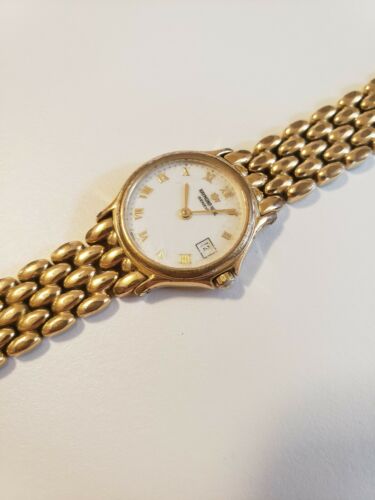 Raymond Weil Geneve 5368 Gold Plated Roman Dial Ladies Dress