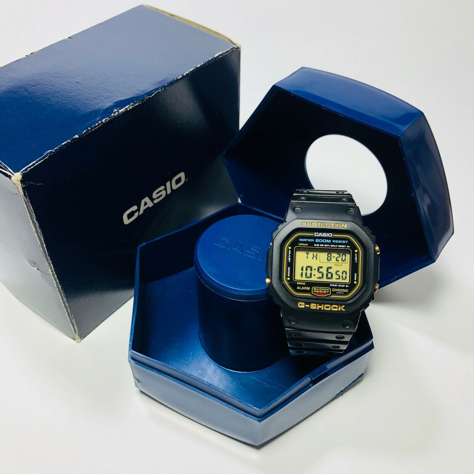 G-Shock DW5600C DW-5600C-9CV BLACK WR 200m Module 901 Rare Vintage