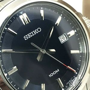 Seiko Men's Blue Dial Stainless Steel Bracelet Quartz Watch 6N42-00J0  CHIPPED | WatchCharts