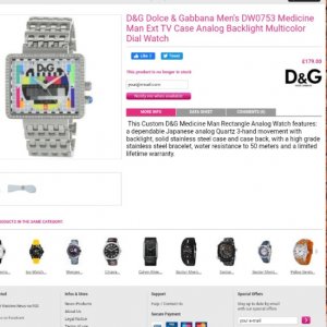 楽天市場】D&G ドルガバ メンズ 腕時計MEDICINEMAN メディスマン