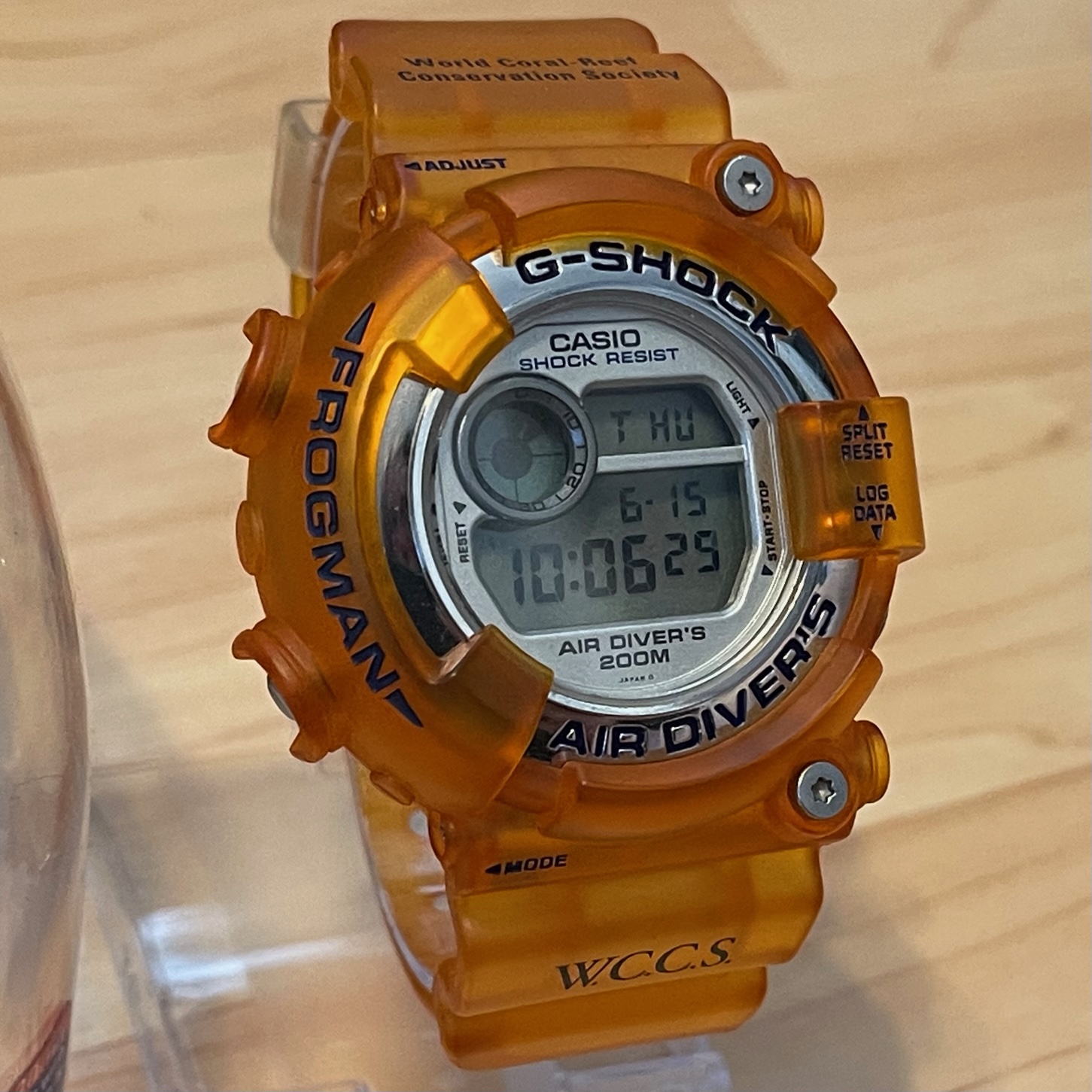 WTS] Casio G-Shock DW-8201WC-7T WCCS Frogman Orange Jelly Skeleton