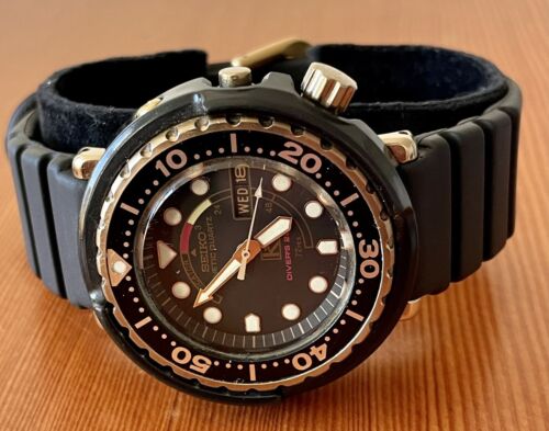 Seiko Kinetic Baby Golden Tuna 5M23 6A19 VERY NICE CONDITION