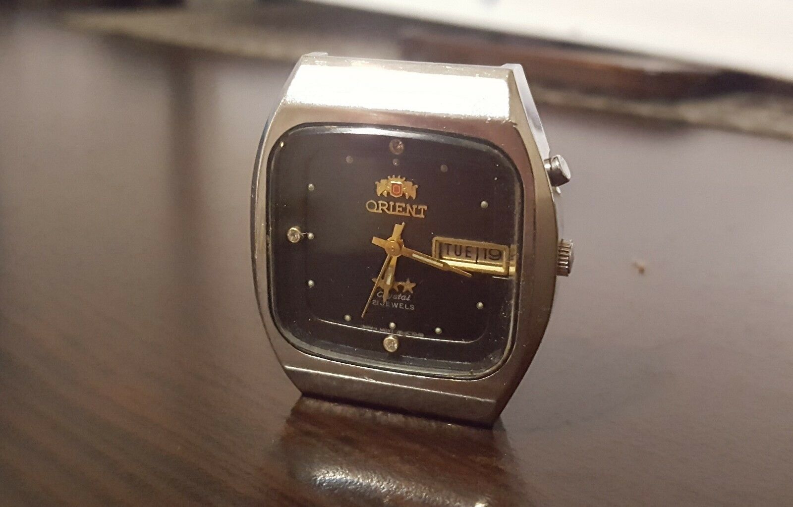 Vintage Japan Men's Watch Orient Crystal 21 Jewels Automatic