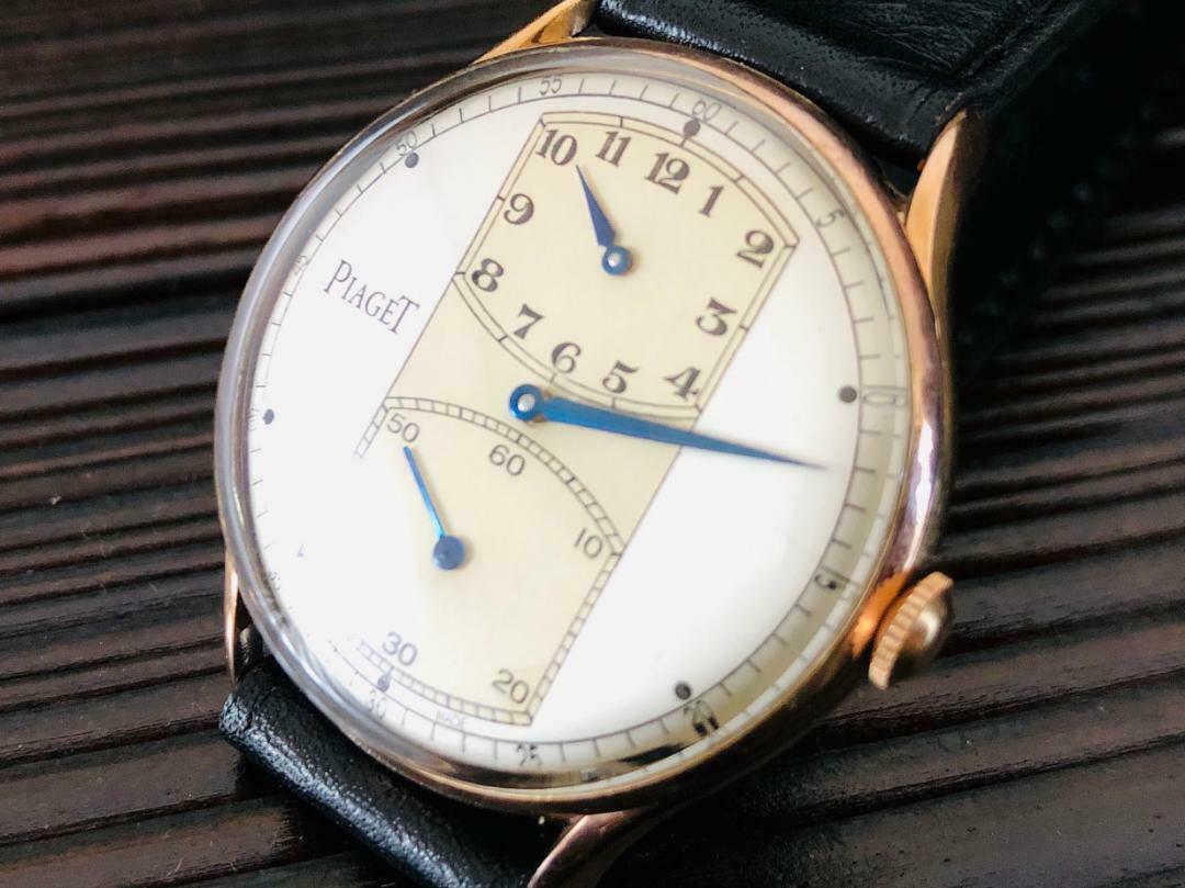 PIAGET Regulator 17 Jewels Blue needles Hand Winding Vintage Watch