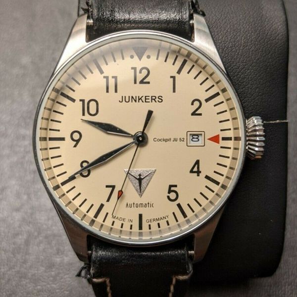 ideologie Deter Tegenover Junkers Cockpit JU 52 Automatic Pilot-style Watch w/Date. Made in Germany |  WatchCharts