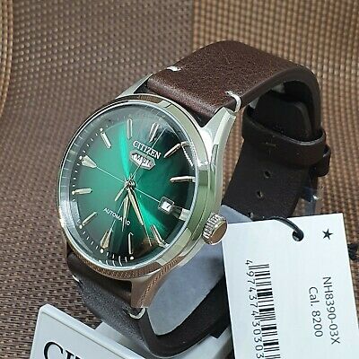 Citizen NH8390-03X C7 Series Automatic Analog Brown Leather Strap