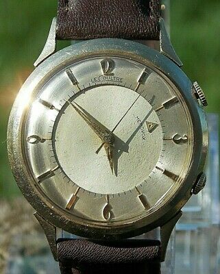 Vintage LeCoultre 17 jewel Cal K814 10K GF Memovox Alarm wrist