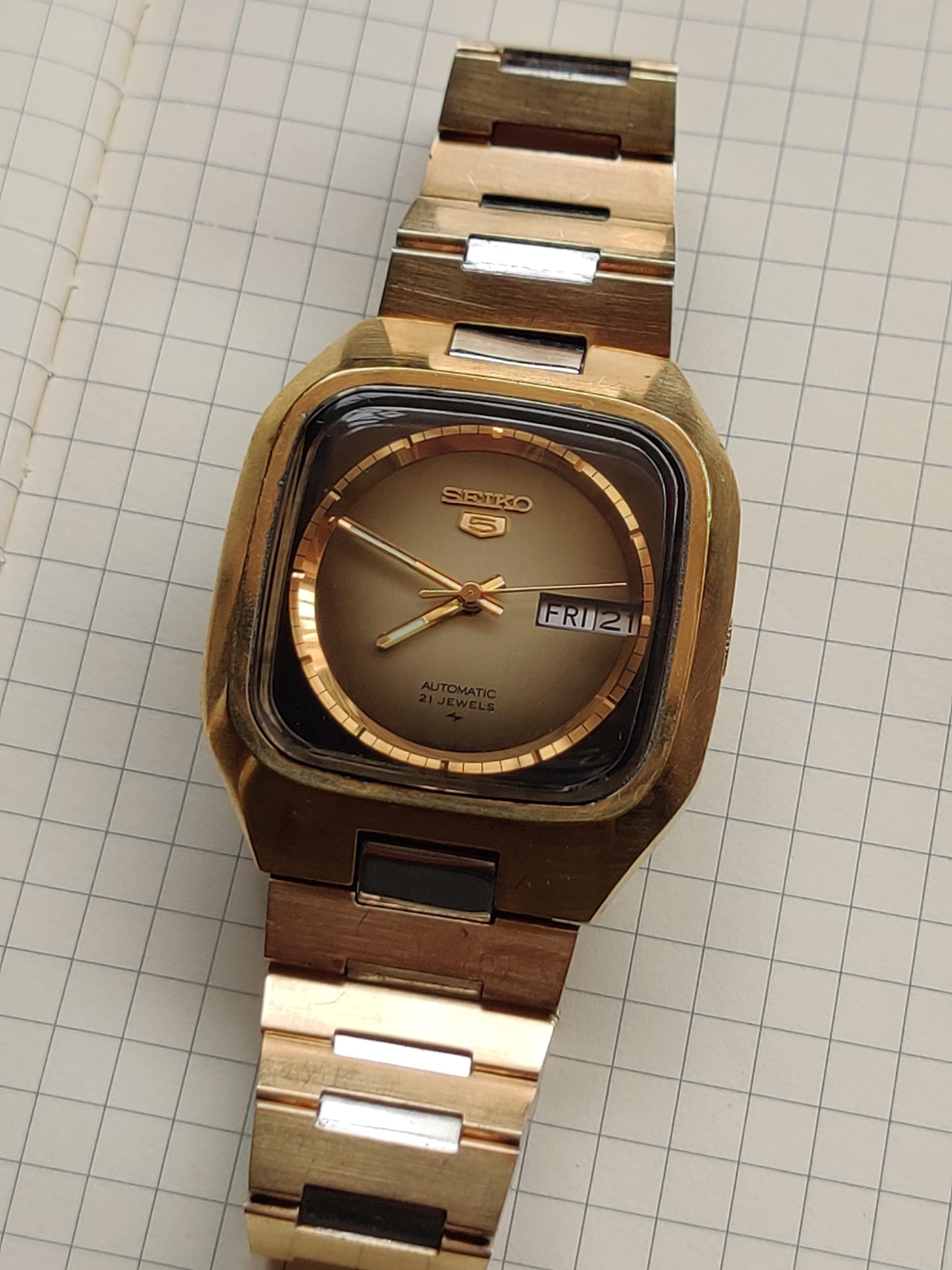 WTS] Vintage //RARE// Seiko 5 JDM 1976 /7019-5090/ GOLD Square