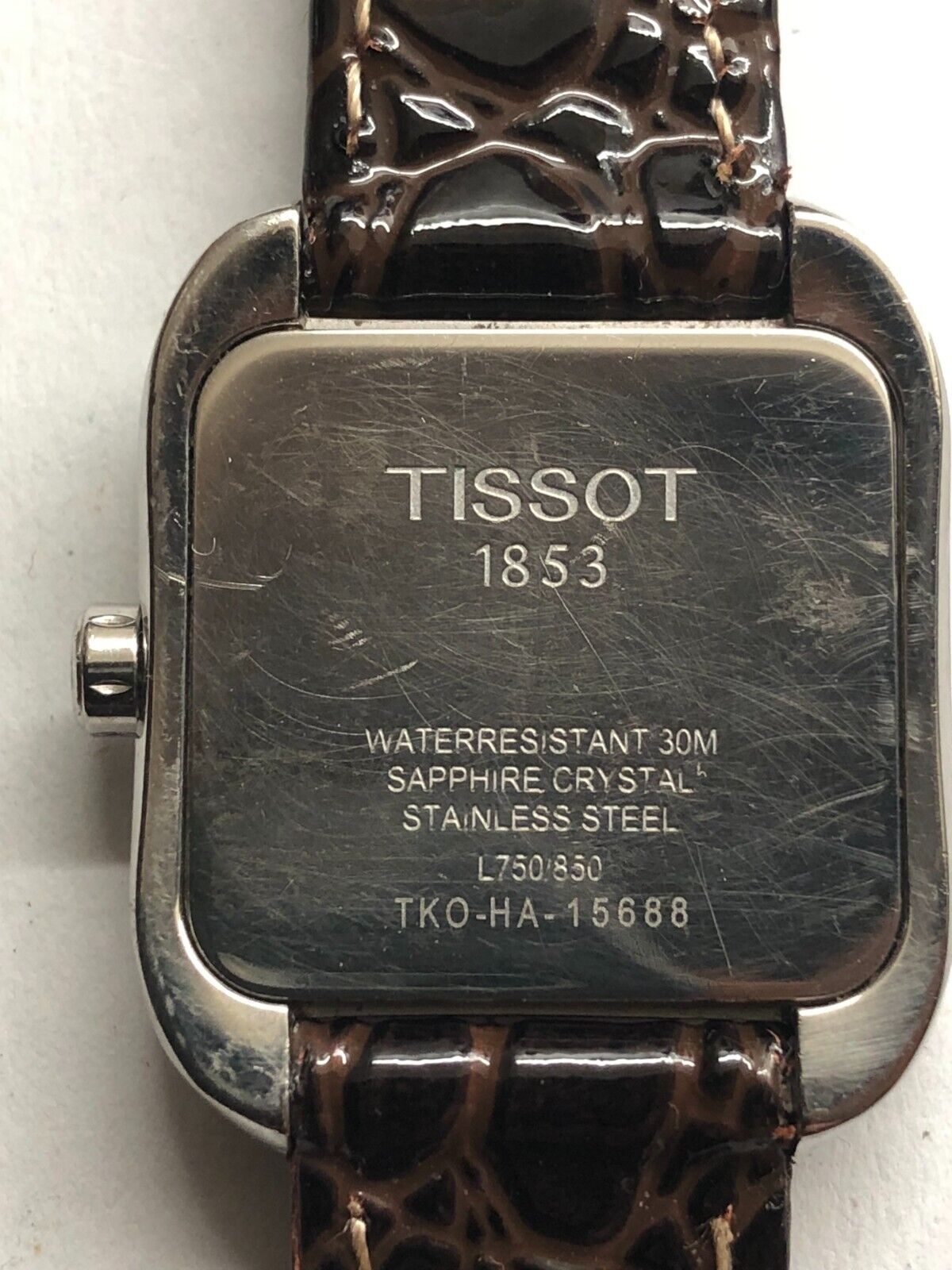 TISSOT 1853 QUARTZ Ref. L750/850 STEEL SAPPHIRE CRYSTAL LADIES SWISS 24mm WATCH 894dfeff-745c-4d41-9a3c-  main image 2