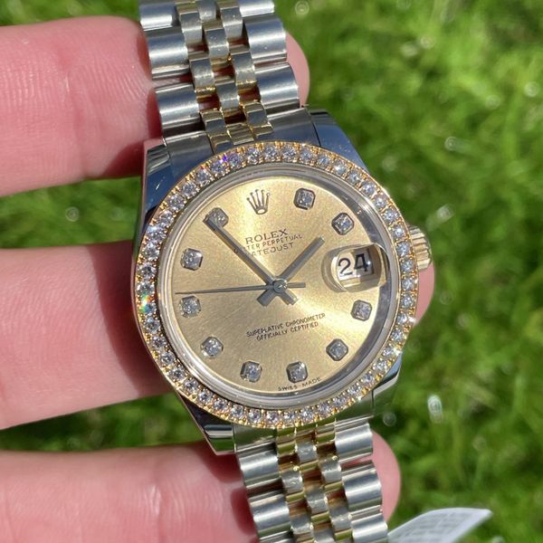 Rolex Datejust Ref. 6828 Factory Diamond bezel and dial