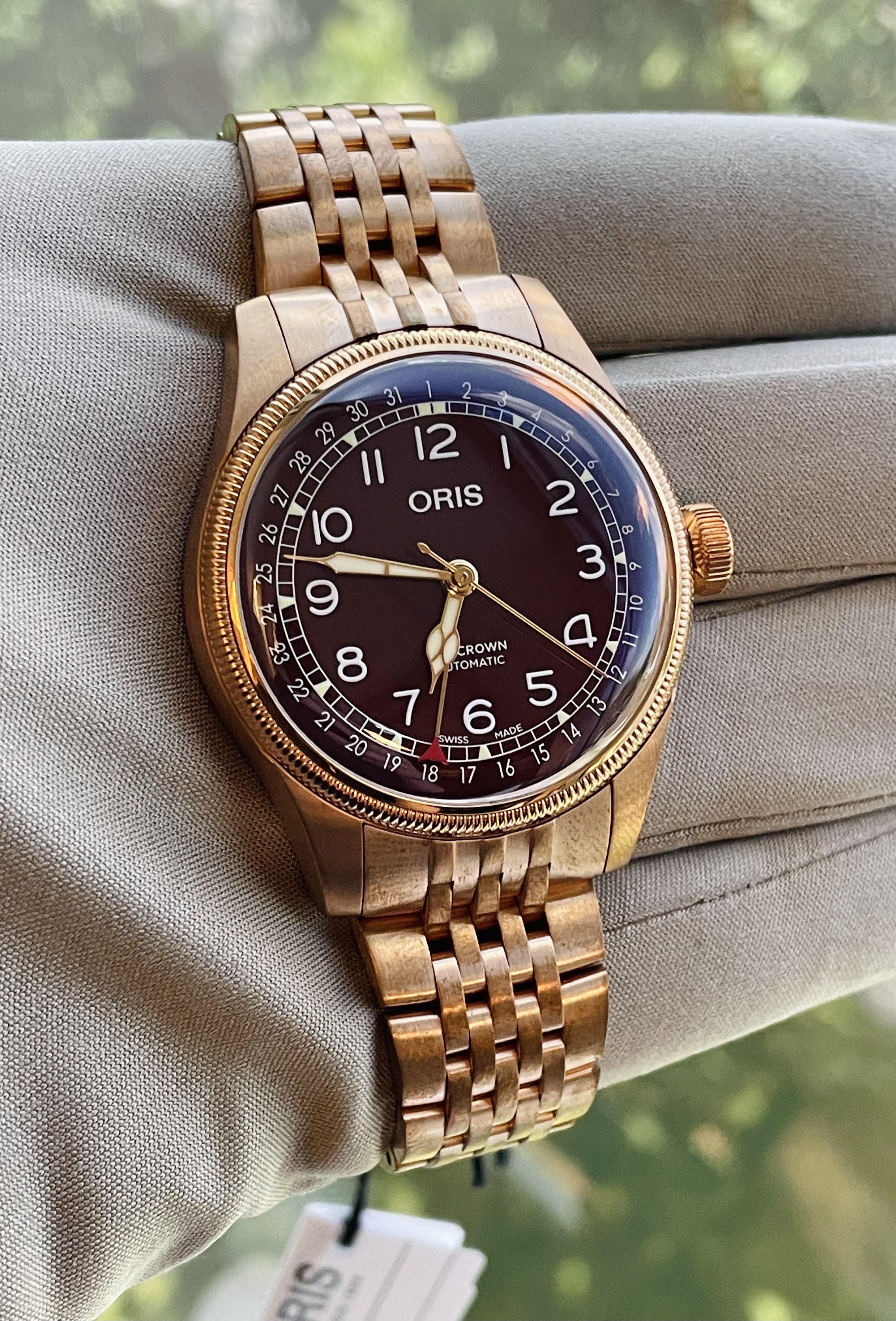 WTS REPOST Oris Big Crown Bronze Pointer Date Red Dial 01 754