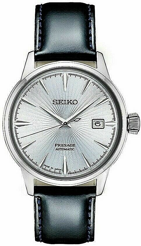 Seiko SRPB43 Presage Men's Automatic Watch Exhibition Back Sun Ray Dial ...