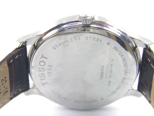 Mens Tissot Tradition T063610 A stainless steel quartz dress wrist