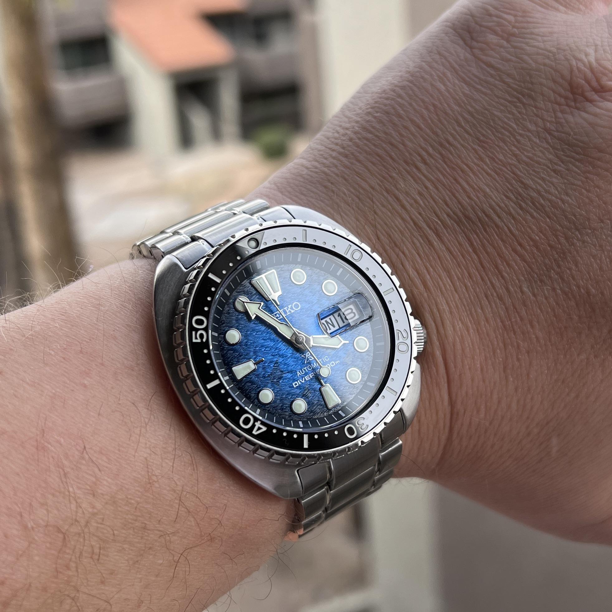 WTS] Seiko Srpe39 King Turtle, Japan made Save the Ocean Manta Ray. Price  reduced! | WatchCharts
