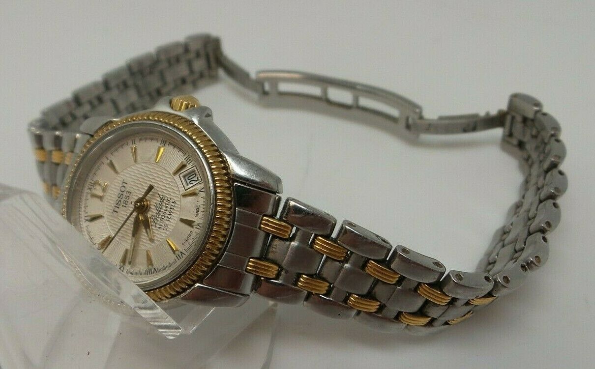 Tissot 1853 Ballade C219 319C Automatic 25J Two Tone SS Womens